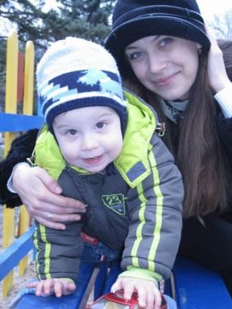 Мамочка Мира с сыном Максимкой