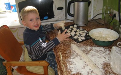 Владислав Кудрявцев, 2,5 года. Пельмешки от шэф-повара
