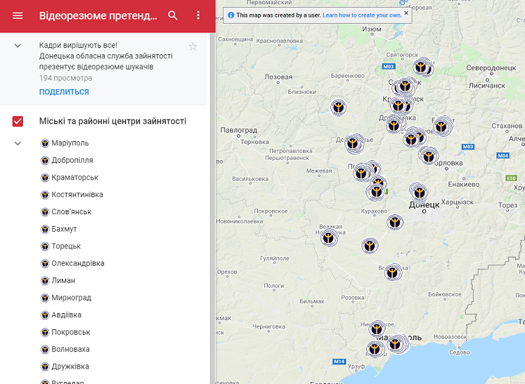 googl mapa videorezume